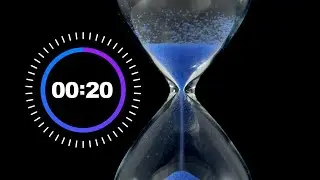 20 second COUNTDOWN sand timer - Hour Glass - for games