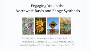 Engaging you in the Northwest Basin and Range (NWBR) Synthesis