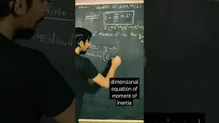 dimensional equation of moment of inertia| rotation #shorts #short JEE NEET BOARDS #exam@GyanFreedom
