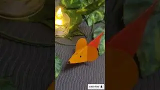 How to make easy paper mouse 🐁🐁/ Paper craft for kids/ #papercraft #shorts