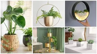 افكار✨إعادة تدوير بسيطة وراقية #قنينات زجاج#قراعي#قارورات#برطماناتDIY recyclage des pots #plantes