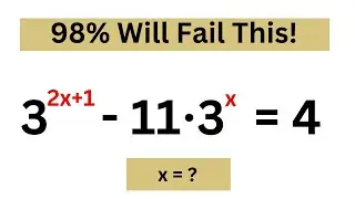 Maths Olympiad | A Tricky Exponential Equation - A Complete Guide to Exponential Equations