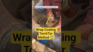 Underground Fire Pipe Wrapping Coating 🔥 | Torch Tar Membrane Process 😱 ||