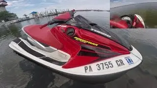 Honda R-12X Turbo Jetski, POV Erie Joyride rip - 165 Horsepower!