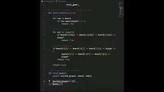 Python Fun Zone: Coding a Playful Tic-Tac-Toe Game #programming #python #short