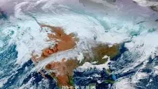 North America: Full‑Year Satellite Animation (2025)