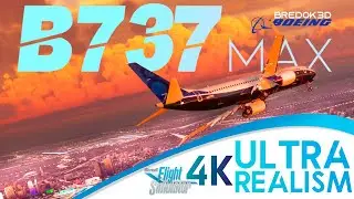 ULTRA REALISM 4K B737max MORNING LANDING | CINEMATIC MSFS