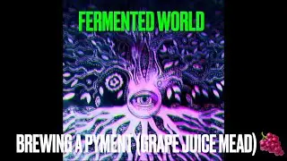 Brewing a Pyment (grape juice mead) 🍇 #fermentedworld