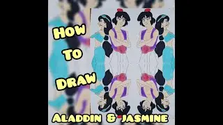 HOW TO DRAW ALADDIN AND JASMINE ||DRAWING|| FROM MOVIE ALADDIN