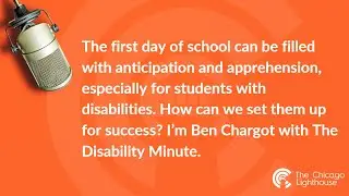 Disability Minute: Back to School Tips for People with Disabilities