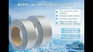 Aluminum Foil Butyl Tape High Temperature Waterproof and Leak-Proof Repairing Aluminum Foil Tape