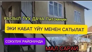 ҮЙ САТЫЛАТ МАЛ САРАЙЫ МЕНЕН СОКУЛУК РАЙОНУНДА КЫЗЫЛ ТУУ ДАЧАДА ПИТОМНИК 5-СОТИК  