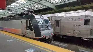 The Sound: NJ Transit ALP46 Shoving Multilevel Consist North Jersey Coast Line | VVVF Inverter Sound