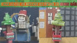 Tutorial De C&oacute;mo Hacer Un Inodoro Navide&ntilde;o En Papercraft De Miniatura (Especial De Navidad)