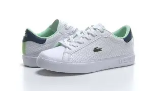 Lacoste Kids Powercourt 1121 1 SUJ (Little Kid/Big Kid) SKU: 9507500