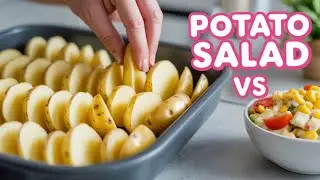 Creamy Baked Potatoes + Chicken & Corn Salad | Easy Comfort Dinner