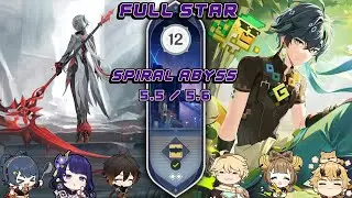 New Spiral Abyss 5.5/5.6  - Arlecchino Overloaded & Kinich Burning | Genshin Impact