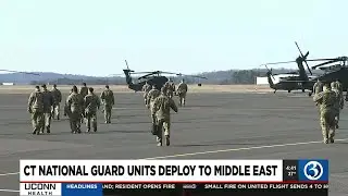 VIDEO: Connecticut National Guard units deploy to the Middle East