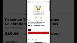 Pre-order button wasn&rsquo;t working 😡 #gamestop #pokemon #celebrations #pikachu #tcg #pokemongo #anime