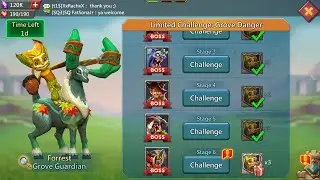 Lords mobile Limited Challenge Grove Guardian Stage 6 F2P | Limited Challenge Grove Danger Stage 6