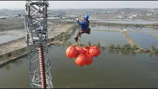 Overhead wire marker, Aircraft warning sphere warning marker balls for power lines