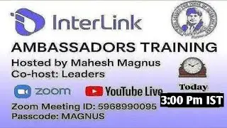 InterLink Afternoon Live 19-01-2026 Ambassadors Onboarding Members Training Session