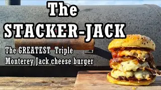 How to make :The Triple Monterey Jack cheese, STACKER-JACK Burger 4K UHD