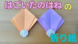 【折り紙】お正月あそび🎍はごいた