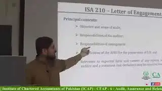 ICAP Revision Classes  Day 1 ISA 210,220,ISQC 1