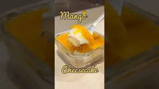 No-Bake Mango Cheesecake Recipe #mango #cheesecake #mangorecipes #dessertrecipe #healthy