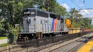 Railfanning NJ Transit at Short Hills 7-21-25: Maintenance of Way Train! EMD GP40-2 4300!