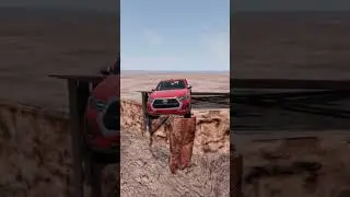 Deadly jump of Hilux #shorts #toyota #beamngdrive #automobile