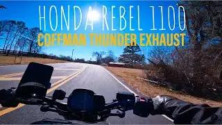 Honda Rebel 1100 | Coffman's Thunder Exhaust | Triumph Trident 660 | GoPro 10 Superview FP-POV