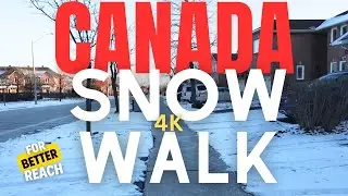 Canada SNOW Walk #CANADA 2024 | 4K | #canada | #forbetterreach