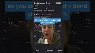 How to Make $500 a Month From RealtyIncome #dividend #investing #dividendstocks #etf #shorts #short