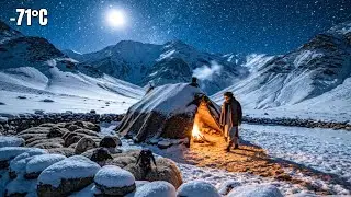 Surviving Shepherd Life in Winter Afghanistan | Winter Nights Without Light Winter