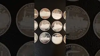 Train Silbermedaillen Deutschland 1989, silber 999.