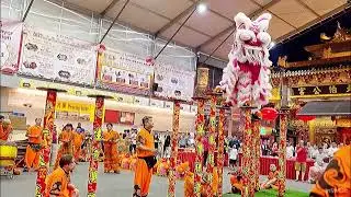 Lion Dance at Loyang Tua Pek Kong by Nam Sieng for Chinese Lunar New Year celebration on 5Feb 2023