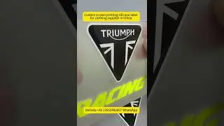 Custom screen printing silicone label for clothing supplier in China #transferlabel #transferlogo