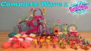 Splashlings COMPLETE WAVE 1 Collection Full Set Of 114 Mermaids, Shells, Splashlings & Playsets