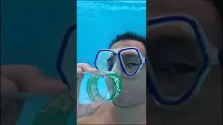 Отрыжка с Coca-Cola Zero Sugar против Sprite против 1 литра воды под водой