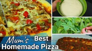 Chicken Pizza from scratch/how to make Pizza sauce/perfect pizza dough/what's oregano/Homemade pizza
