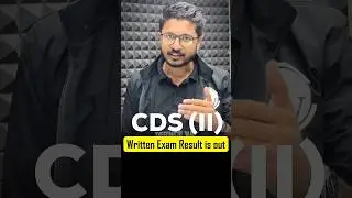 CDS 2 2025 Written Result is Out Now!! | UPSC CDS 2 2025 Result Declared | CDS 2025 🤩 #CDS #Shorts
