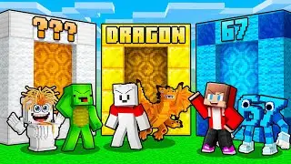 JJ vs Mikey vs Carrie: ITALIAN BRAINROT PORTAL BATTLE in Minecraft - Maizen
