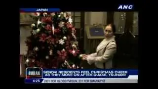 Sendai residents feel holiday cheer after quake, tsunami
