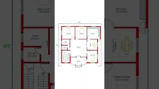 3Bhk home design plan west facing 1700sq/ft area