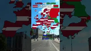 🇱🇻 Latvia vs Belarus 🇧🇾 the most liked country in Europe
