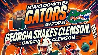 Miami Dominates Gators, Georgia Shakes Clemson, NFL Kickoff, and Caitlin Clark Playoff Run!