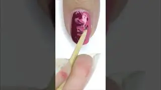 Nail art without tools #shorts #youtubeshorts #nails #satisfying