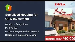 Socialized Housing for OFW investment